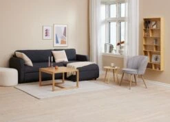 Fauteuil HOLMDRUP Gris/chêne -Magasin De Meubles 193301 1