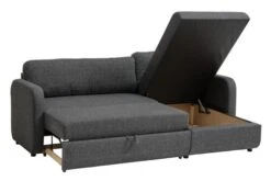 Canapé Convertible Avec Méridienne JETSMARK Gris -Magasin De Meubles 193754