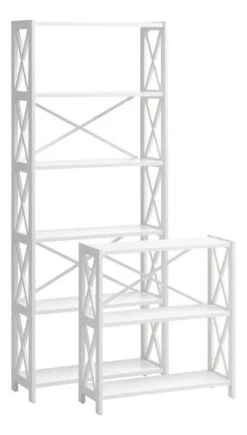 Étagère ALMIND 6 Tablettes Blanc -Magasin De Meubles 194280 1