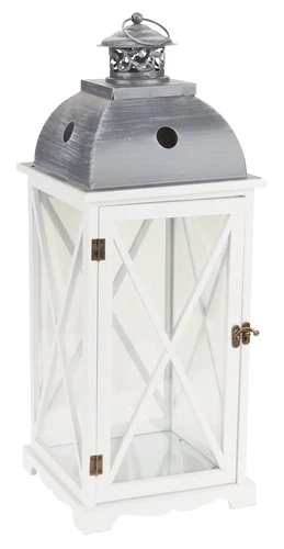 Lanterne BOB L22xL22xH58cm Blanc 1 Lanterne BOB L22xL22xH58cm Blanc