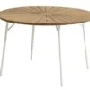 Table De Jardin BASTRUP Ø120 Naturel/blanc