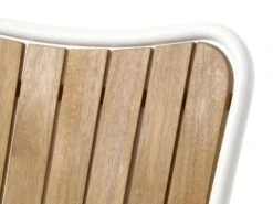 Chaise Empilable BASTRUP Naturel/blanc -Magasin De Meubles 199151