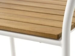 Chaise Empilable BASTRUP Naturel/blanc -Magasin De Meubles 199152