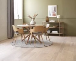 SKIBET Ø120 + 4 HVIDOVRE Chêne Clair -Magasin De Meubles 199284