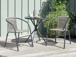Chaise Empilable GRENAA Noir -Magasin De Meubles 201474 1