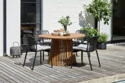 Table De Jardin HOLTE Ø120 Bois Dur -Magasin De Meubles 201606