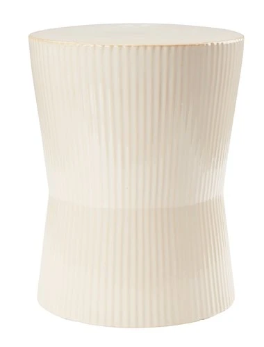 Piédestal SIGMUND Ø23xH30cm Crème 1 Piédestal SIGMUND Ø23xH30cm Crème