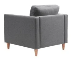 Fauteuil FALSLEV Tissu Gris -Magasin De Meubles 212335