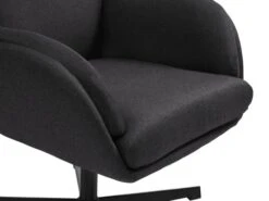 Fauteuil A/repose-pieds TANKEDAL Gris Foncé -Magasin De Meubles 212362