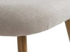 Fauteuil THORUP Tissu Beige/coloris Chêne -Magasin De Meubles 212371