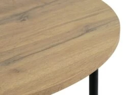 GADSTRUP Ø85 + 4 GADSTRUP Noir/coloris Chêne -Magasin De Meubles 213384