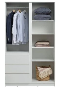 Armoire LIMFJORDEN 120x200 Combi Blanc -Magasin De Meubles 213410