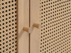 Buffet HALMSTAD 3 Portes Polyrotin/coloris Chêne -Magasin De Meubles 213428