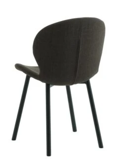 Chaise GEVNINGE Tissu Brun Foncé/noir -Magasin De Meubles 213519