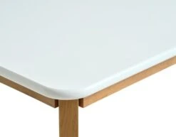 Table JEGIND 80x130 Blanc/coloris Chêne -Magasin De Meubles 213597