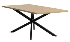 Table NORTOFT 95x200 Coloris Chêne/noir