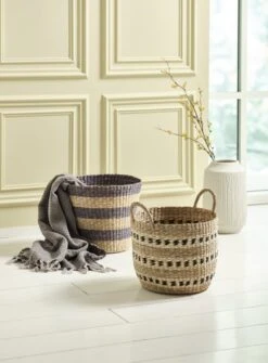 Panier VESTER Ø35xH30cm Herbier Marin -Magasin De Meubles 214868