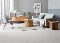 Bout De Canapé KALVEHAVE Ø55 Chêne -Magasin De Meubles 216432 2