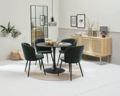 Buffet HALMSTAD 3 Portes Polyrotin/coloris Chêne -Magasin De Meubles 218134