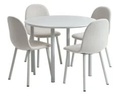 Table HANSTED Ø100 Gris Chaud -Magasin De Meubles 220253 2