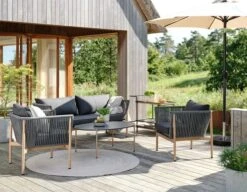 Tapis MASKROS Ø160 Taupe/beige -Magasin De Meubles 220882