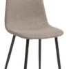 Chaise JONSTRUP Tissu Beige/coloris Chêne Foncé
