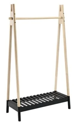 Portant JENNET Naturel/noir 5 Portant JENNET Naturel/noir -Magasin De Meubles 59526