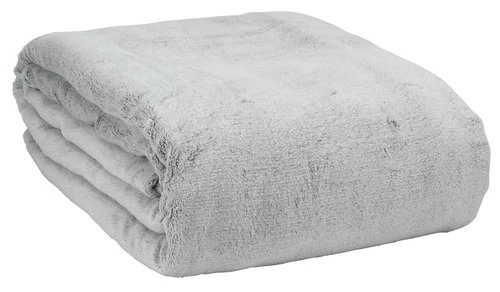 Plaid KRATTFIOL 200x220 Flanelle Gris 1 Plaid KRATTFIOL 200x220 Flanelle Gris