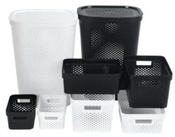 Panier à Linge INFINITY Plastique Blanc -Magasin De Meubles 82764