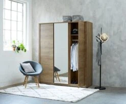 Armoire VEDDE 167x197 A/miroir Chêne 5 Armoire VEDDE 167x197 A/miroir Chêne -Magasin De Meubles 85074