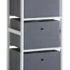 Commode 3 Boîtes ODBY Blanc/gris