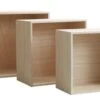 Étagère Murale ILBRO 3 Pcs/pqt Naturel