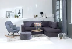 Fauteuil à Bascule NEBEL Bleu Clair -Magasin De Meubles 87411