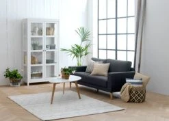 Royal Oak Table Basse LEJRE 60x120 Blanc/chêne -Magasin De Meubles 97579