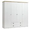 Armoire MARKSKEL 212x210 Blanc/chêne
